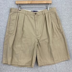 Polo Golf Ralph Lauren Shorts Mens 38 Khaki Pleats Pockets Activewear 9" Inseam